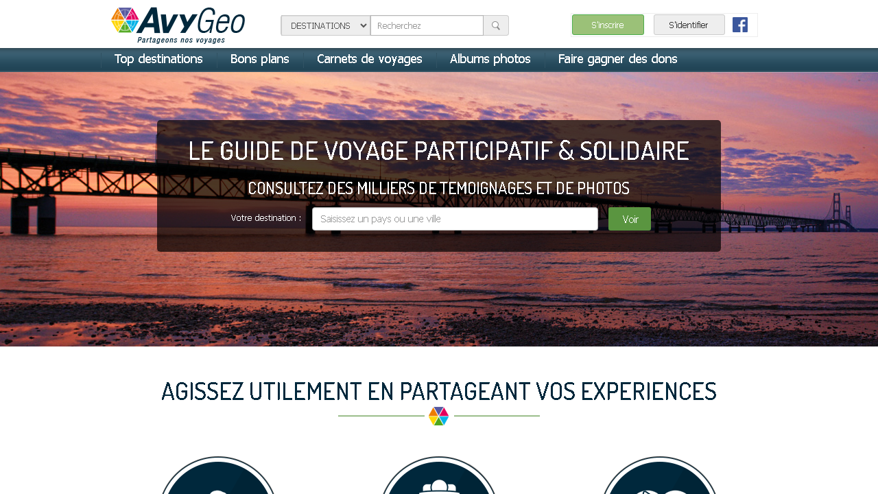 Capture d'écran de http://www.avygeo.fr